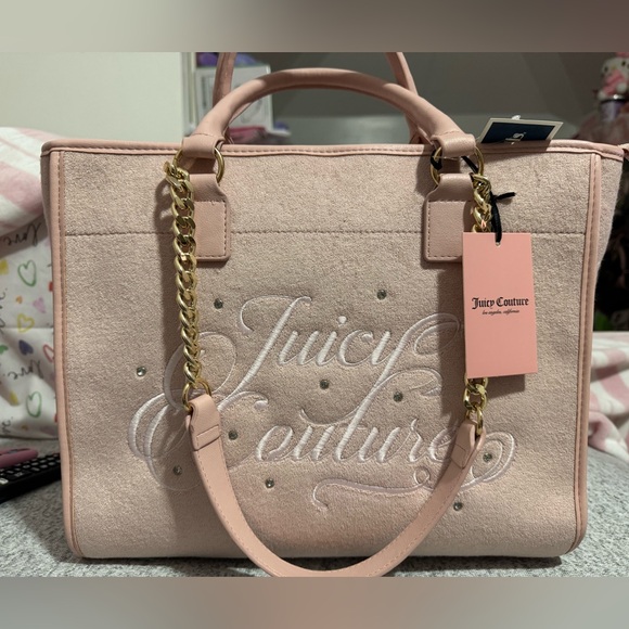 NEW! JUICY COUTURE Juicy Beach Couture Tote in Pink Diamond - Picture 1 of 3